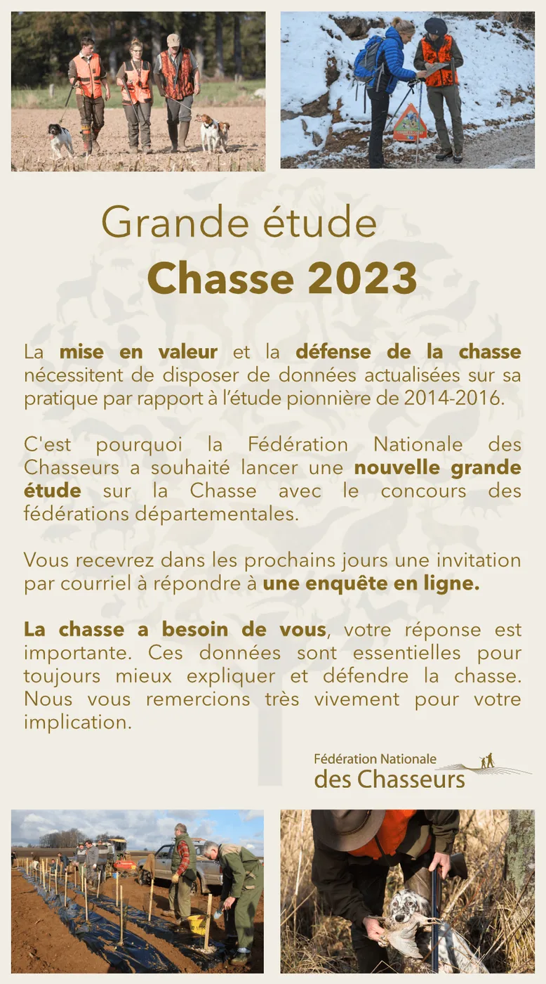 Grande étude chasse 2023