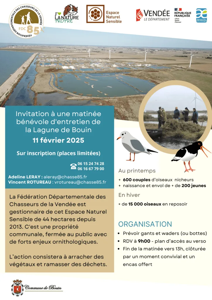 Illustration de l’article « Inscription : entretien de la Lagune de Bouin »